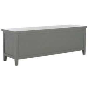 Safavieh Sadie 6-Shelf Media Stand - Farmhouse Style Storage For Tv & Living Room Essentials, Sturdy Design Ash Grey AMH6525B