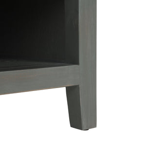 Safavieh Sadie 6-Shelf Media Stand - Farmhouse Style Storage For Tv & Living Room Essentials, Sturdy Design Ash Grey AMH6525B