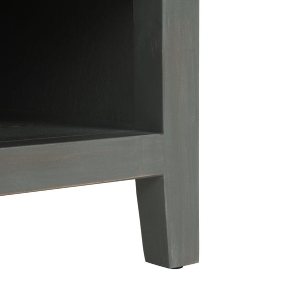 Safavieh Sadie 6-Shelf Media Stand - Farmhouse Style Storage For Tv & Living Room Essentials, Sturdy Design Ash Grey AMH6525B
