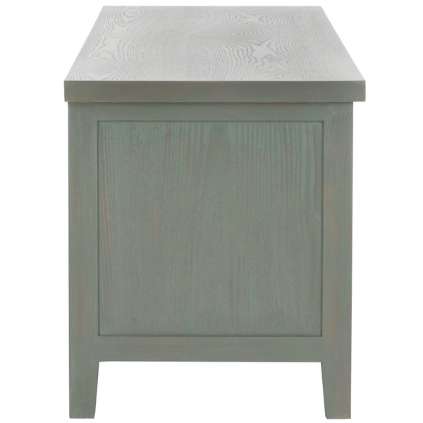 Safavieh Sadie 6-Shelf Media Stand - Farmhouse Style Storage For Tv & Living Room Essentials, Sturdy Design Ash Grey AMH6525B