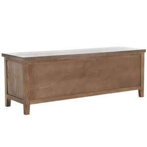 Safavieh Sadie 6-Shelf Media Stand - Farmhouse Style Storage For Tv & Living Room Essentials, Sturdy Design Oak AMH6525C