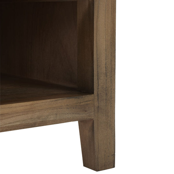 Safavieh Sadie 6-Shelf Media Stand - Farmhouse Style Storage For Tv & Living Room Essentials, Sturdy Design Oak AMH6525C