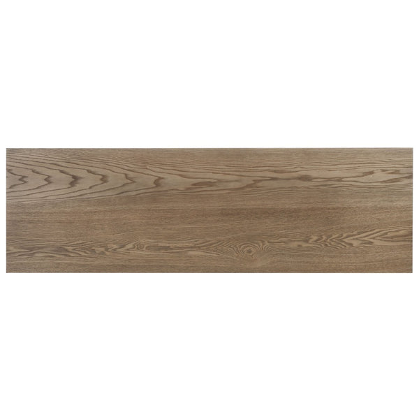 Safavieh Sadie 6-Shelf Media Stand - Farmhouse Style Storage For Tv & Living Room Essentials, Sturdy Design Oak AMH6525C