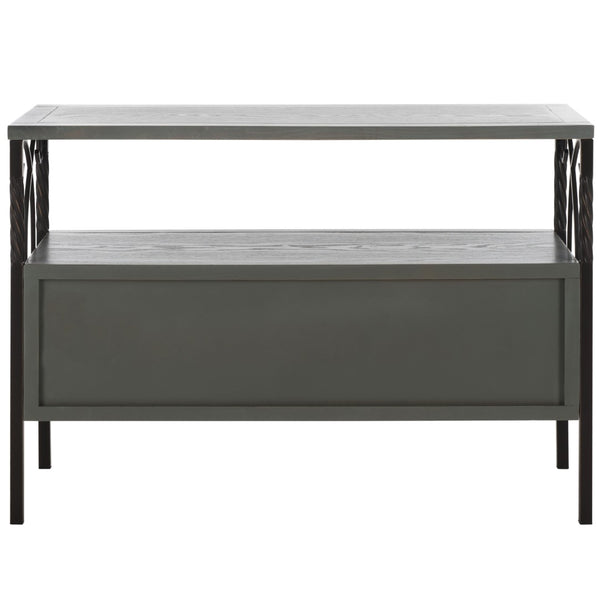 Safavieh Joshua Three Drawer Console Table - Modern Farmhouse Design With Vintage Charm For Stylish Storage Ash Grey AMH6532B