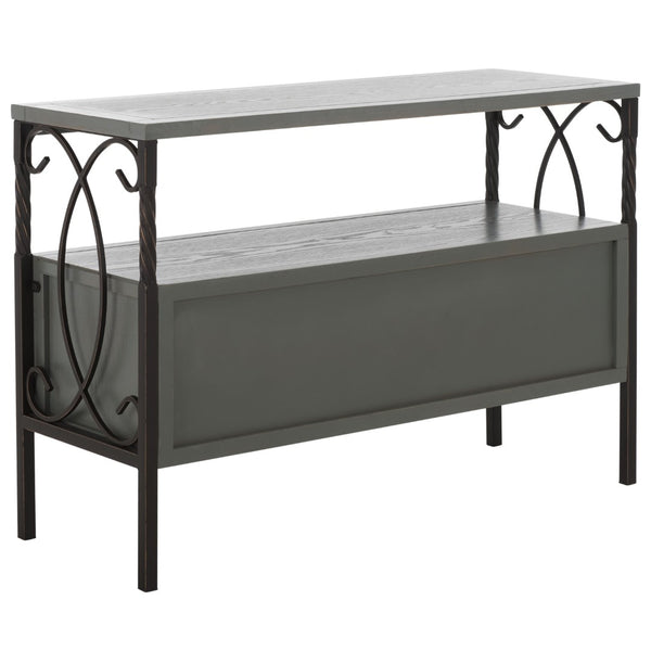 Safavieh Joshua Three Drawer Console Table - Modern Farmhouse Design With Vintage Charm For Stylish Storage Ash Grey AMH6532B