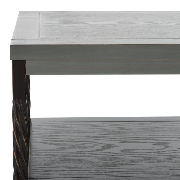 Safavieh Joshua Three Drawer Console Table - Modern Farmhouse Design With Vintage Charm For Stylish Storage Ash Grey AMH6532B