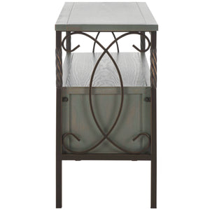Safavieh Joshua Three Drawer Console Table - Modern Farmhouse Design With Vintage Charm For Stylish Storage Ash Grey AMH6532B