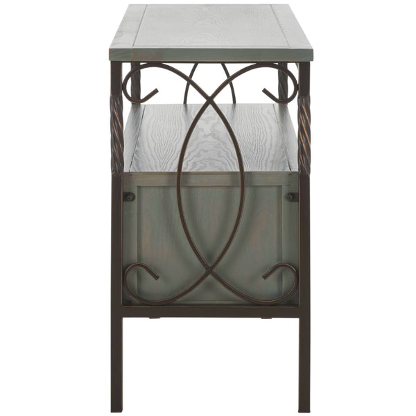 Safavieh Joshua Three Drawer Console Table - Modern Farmhouse Design With Vintage Charm For Stylish Storage Ash Grey AMH6532B