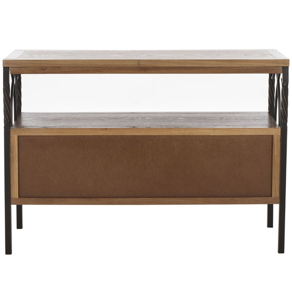 Safavieh Joshua Three Drawer Console Table - Modern Farmhouse Design With Vintage Charm For Stylish Storage Oak AMH6532C