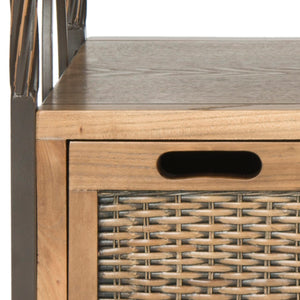 Safavieh Joshua Three Drawer Console Table - Modern Farmhouse Design With Vintage Charm For Stylish Storage Oak AMH6532C