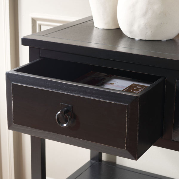 Safavieh Branson 3-Drawer Sideboard - Rustic Charm With Smart Storage For Compact Living Spaces And More Black AMH6540B