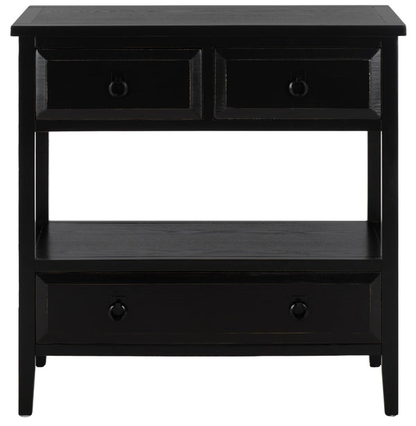 Safavieh Branson 3-Drawer Sideboard - Rustic Charm With Smart Storage For Compact Living Spaces And More Black AMH6540B