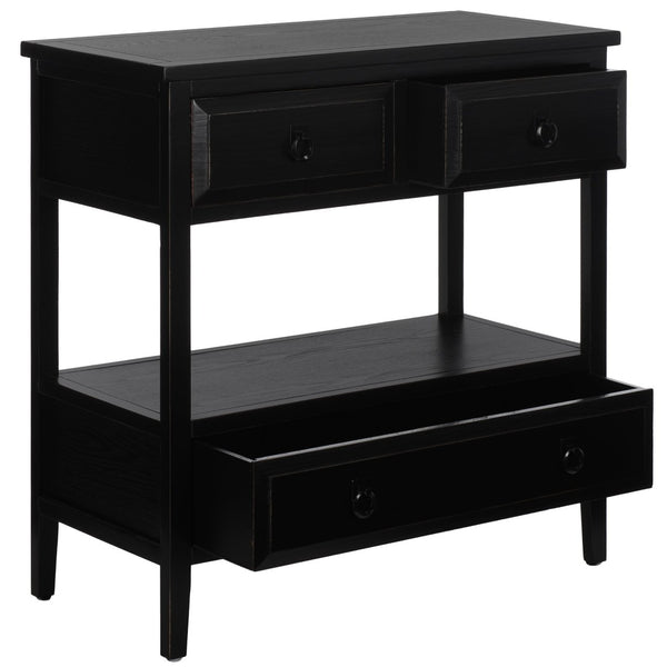 Safavieh Branson 3-Drawer Sideboard - Rustic Charm With Smart Storage For Compact Living Spaces And More Black AMH6540B