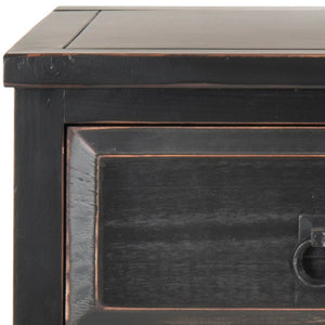 Safavieh Branson 3-Drawer Sideboard - Rustic Charm With Smart Storage For Compact Living Spaces And More Black AMH6540B