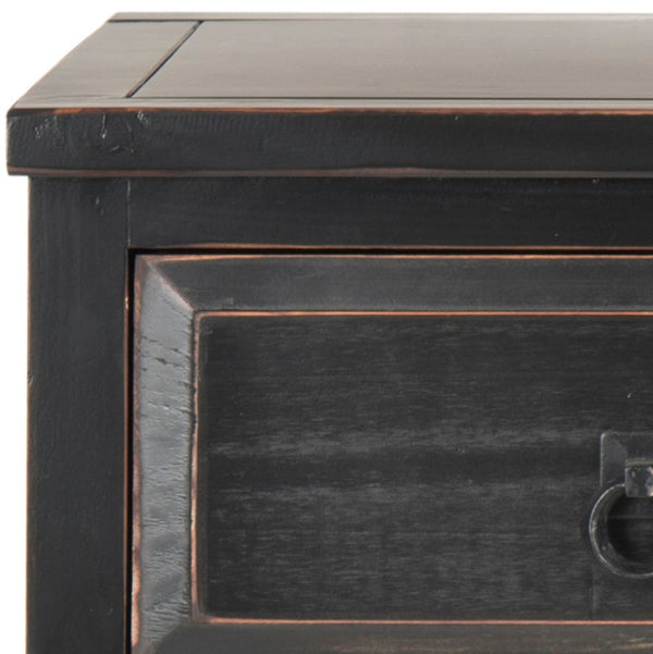 Safavieh Branson 3-Drawer Sideboard - Rustic Charm With Smart Storage For Compact Living Spaces And More Black AMH6540B