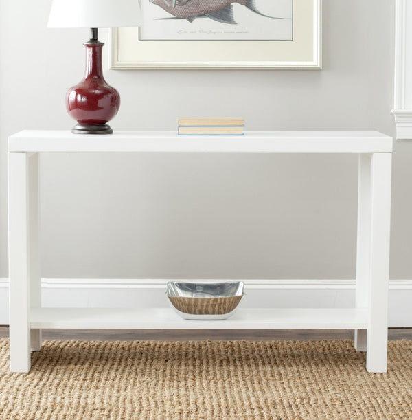 Safavieh Lahoma Console Table - Distressed Off-White Finish, Versatile Design, Ideal For Entryways & Storage AMH6541D