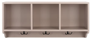 Safavieh Alice Wall Shelf With Open Storage And Hooks – Modern Entryway Organizer For Clutter-Free Living Grey AMH6566C