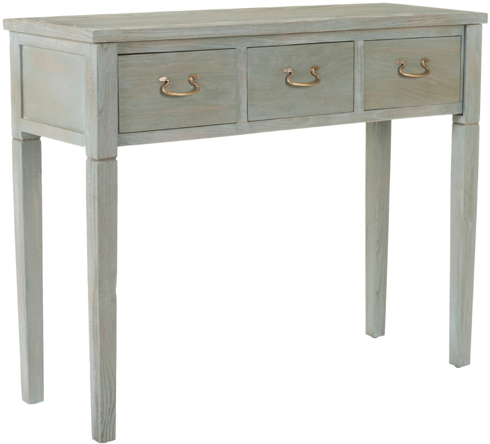 Safavieh Cindy Console Table With Three Spacious Drawers For Stylish Storage In Farmhouse And Coastal Decor Ash Grey AMH6568A