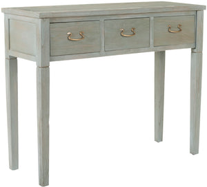 Safavieh Cindy Console Table With Three Spacious Drawers For Stylish Storage In Farmhouse And Coastal Decor Ash Grey AMH6568A