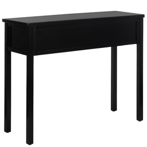 Safavieh Cindy Console Table With Three Spacious Drawers For Stylish Storage In Farmhouse And Coastal Decor Black AMH6568B