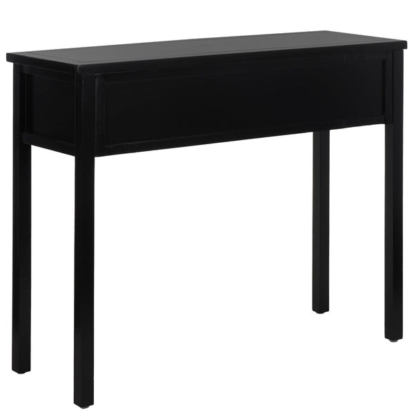 Safavieh Cindy Console Table With Three Spacious Drawers For Stylish Storage In Farmhouse And Coastal Decor Black AMH6568B
