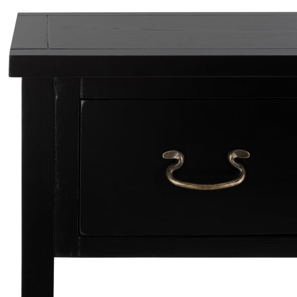 Safavieh Cindy Console Table With Three Spacious Drawers For Stylish Storage In Farmhouse And Coastal Decor Black AMH6568B