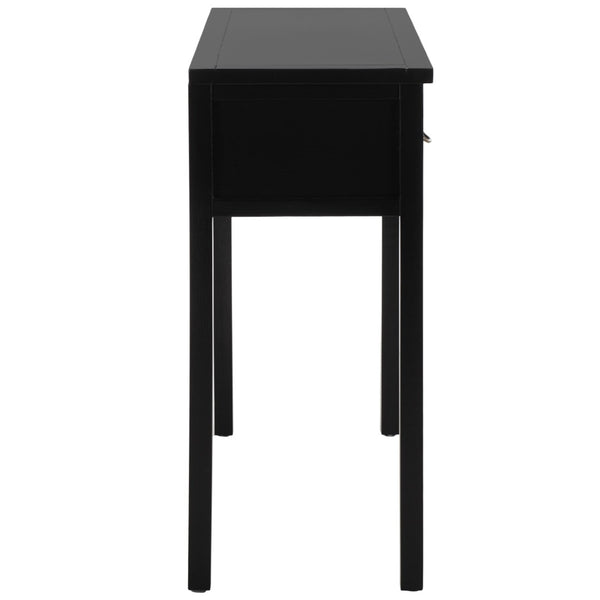 Safavieh Cindy Console Table With Three Spacious Drawers For Stylish Storage In Farmhouse And Coastal Decor Black AMH6568B