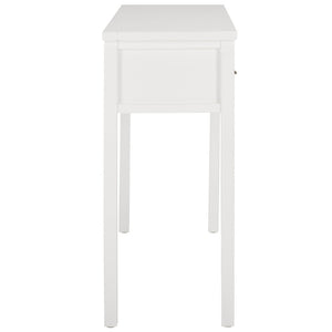 Safavieh Cindy Console Table With Three Spacious Drawers For Stylish Storage In Farmhouse And Coastal Decor White AMH6568C