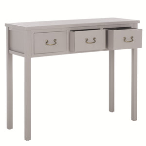 Safavieh Cindy Console Table With Three Spacious Drawers For Stylish Storage In Farmhouse And Coastal Decor Grey AMH6568D