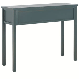 Safavieh Cindy Console Table With Three Spacious Drawers For Stylish Storage In Farmhouse And Coastal Decor Dark Teal AMH6568E