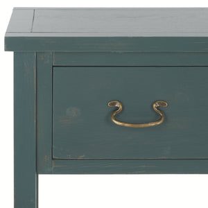Safavieh Cindy Console Table With Three Spacious Drawers For Stylish Storage In Farmhouse And Coastal Decor Dark Teal AMH6568E