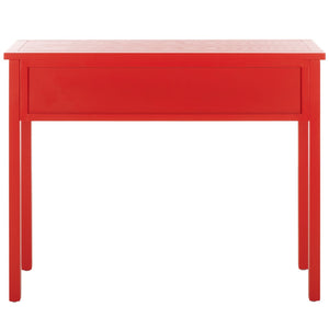 Safavieh Cindy Console Table With Three Spacious Drawers For Stylish Storage In Farmhouse And Coastal Decor Hot Red AMH6568F