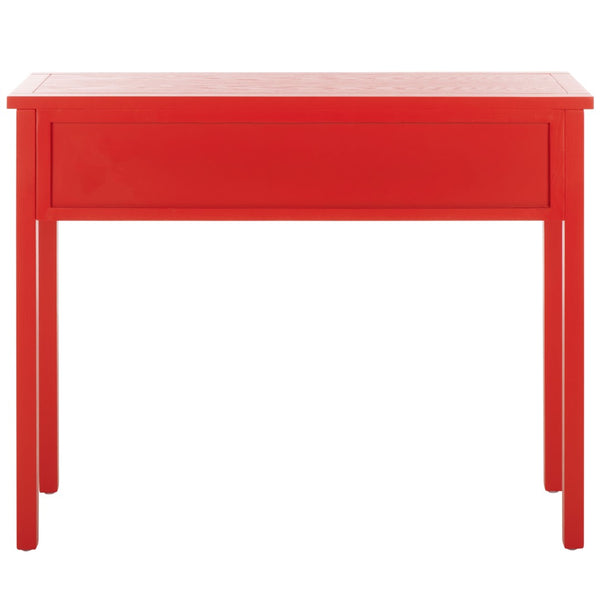 Safavieh Cindy Console Table With Three Spacious Drawers For Stylish Storage In Farmhouse And Coastal Decor Hot Red AMH6568F