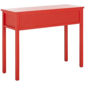 Safavieh Cindy Console Table With Three Spacious Drawers For Stylish Storage In Farmhouse And Coastal Decor Hot Red AMH6568F
