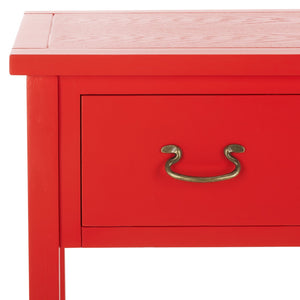 Safavieh Cindy Console Table With Three Spacious Drawers For Stylish Storage In Farmhouse And Coastal Decor Hot Red AMH6568F