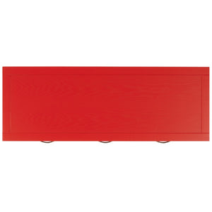 Safavieh Cindy Console Table With Three Spacious Drawers For Stylish Storage In Farmhouse And Coastal Decor Hot Red AMH6568F