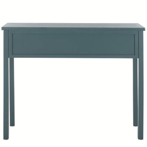Safavieh Cindy Console Table With Three Spacious Drawers For Stylish Storage In Farmhouse And Coastal Decor Teal AMH6568H