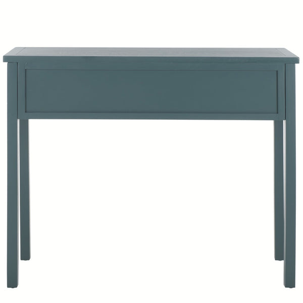 Safavieh Cindy Console Table With Three Spacious Drawers For Stylish Storage In Farmhouse And Coastal Decor Teal AMH6568H
