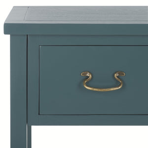 Safavieh Cindy Console Table With Three Spacious Drawers For Stylish Storage In Farmhouse And Coastal Decor Teal AMH6568H