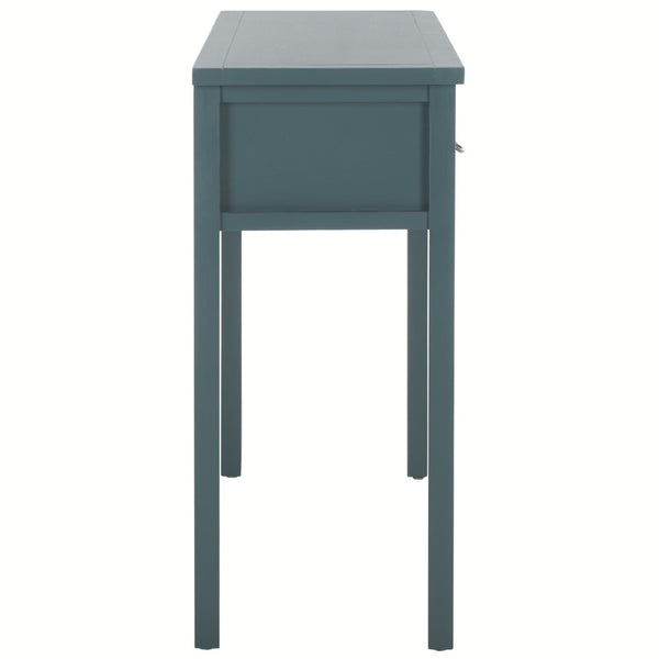 Safavieh Cindy Console Table With Three Spacious Drawers For Stylish Storage In Farmhouse And Coastal Decor Teal AMH6568H