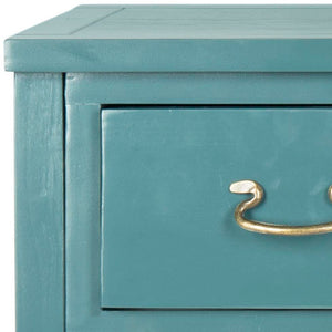 Safavieh Cindy Console Table With Three Spacious Drawers For Stylish Storage In Farmhouse And Coastal Decor Teal AMH6568H