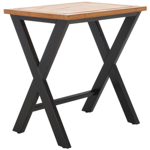 Safavieh Jack Stacking Tray Tables - Stylish Black/Oak Accent For Drinks, Snacks & Space-Saving Storage Solutions AMH6572A