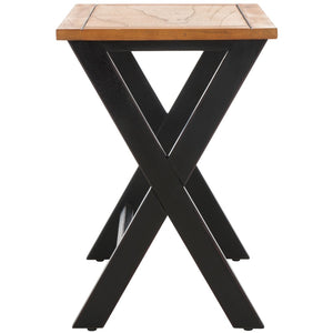 Safavieh Jack Stacking Tray Tables - Stylish Black/Oak Accent For Drinks, Snacks & Space-Saving Storage Solutions AMH6572A
