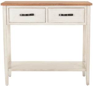 Safavieh Carol Console Table With Storage Drawers - Country-Casual Design For Entryways & Living Rooms AMH6574A