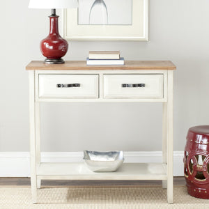 Safavieh Carol Console Table With Storage Drawers - Country-Casual Design For Entryways & Living Rooms AMH6574A