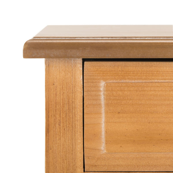 Safavieh Lori End Table: Elegant French Farmhouse Design With Storage Drawers For Living Room & Bedroom Use Red Maple AMH6576C