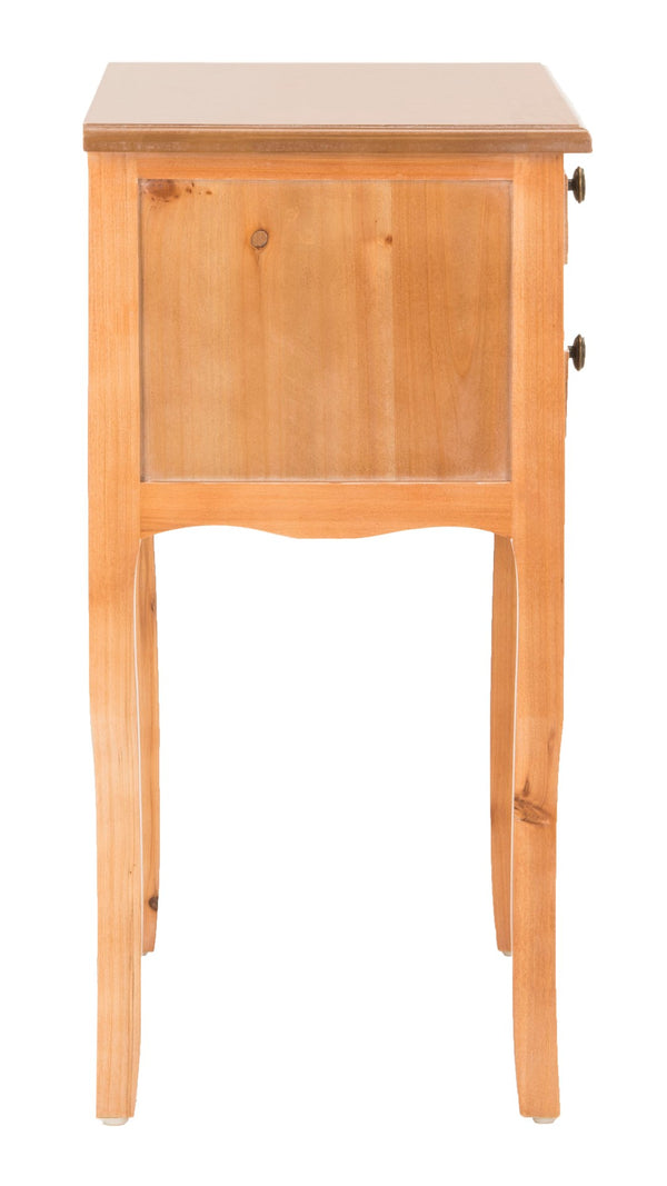 Safavieh Lori End Table: Elegant French Farmhouse Design With Storage Drawers For Living Room & Bedroom Use Red Maple AMH6576C