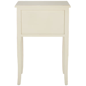 Safavieh Lori End Table: Elegant French Farmhouse Design With Storage Drawers For Living Room & Bedroom Use Barley AMH6576E