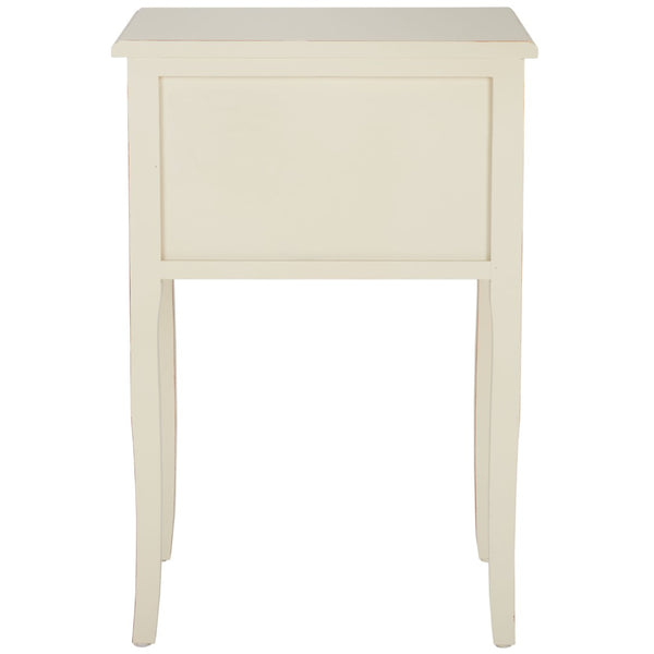 Safavieh Lori End Table: Elegant French Farmhouse Design With Storage Drawers For Living Room & Bedroom Use Barley AMH6576E