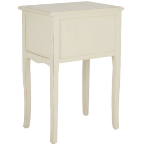 Safavieh Lori End Table: Elegant French Farmhouse Design With Storage Drawers For Living Room & Bedroom Use Barley AMH6576E